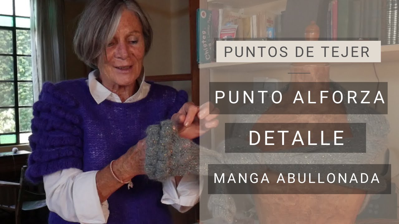 Tejer punto para manga abullonada: Punto alforza💡Ideas de Lucila para Tejer bien