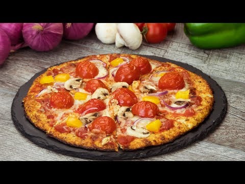 Pizza con base de coliflor: ¡Una receta extraordinaria de pizza vegetariana! | Gustoso. TV