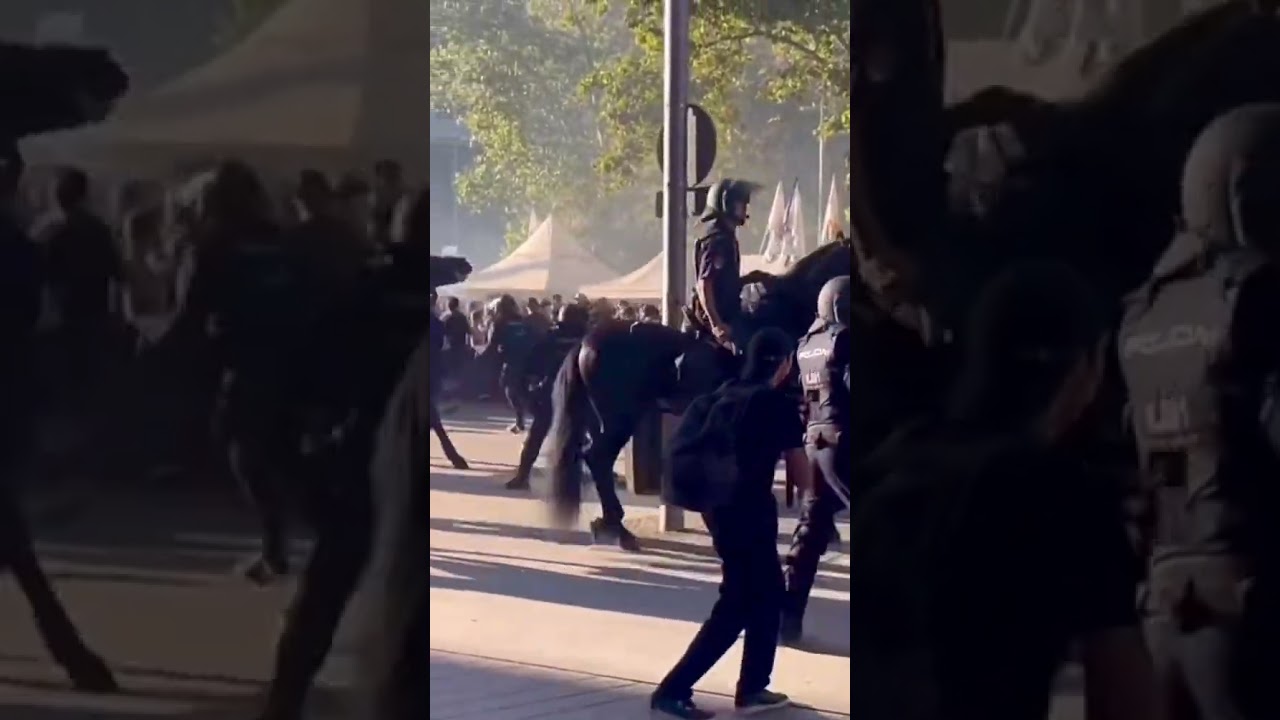 Olympique Marseille Ultras vs Police 