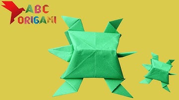 Origami turtle| Gấp con rùa giấy| How to make paper turtle|Folding turtle|Cách gấp con rùa