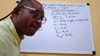 Second-Order Two-Stage Explicit Runge-Kutta Method for solving Initial -Value Problems in ODE.