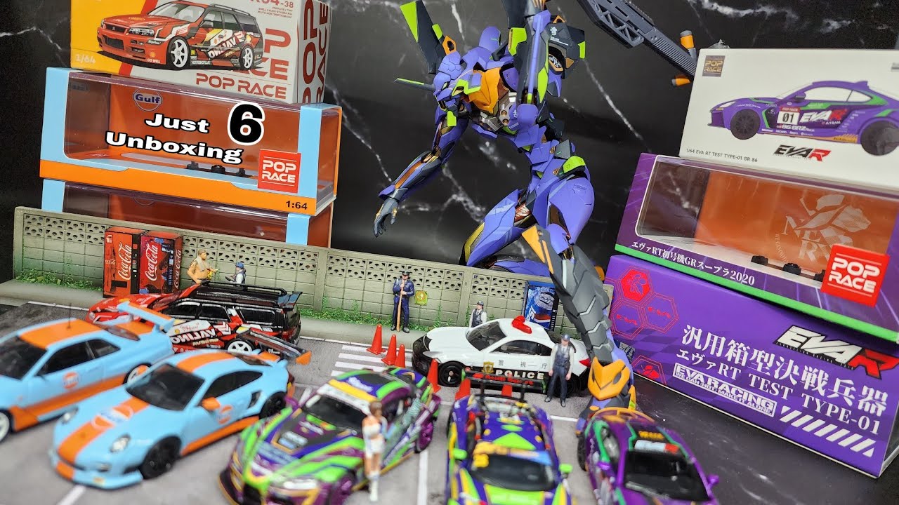 Pop Race Unboxing GR86 EVA 01 Toyota | Shell Valino Stagea R34