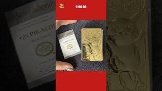 Pokemon Pikachu 23k Gold Plated Trading Card 1999 Nintendo