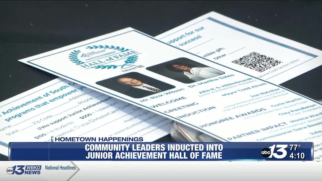 Community leaders inducted into Junior Achievement Hall of Fame - YouTube