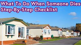 2024: What To Do When Someone Dies - Step By Step Checklist. 😭