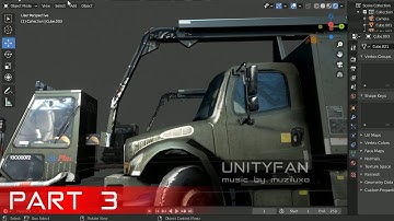 #409 3d modeling a truck in blender - part 03 - 4x timelapse