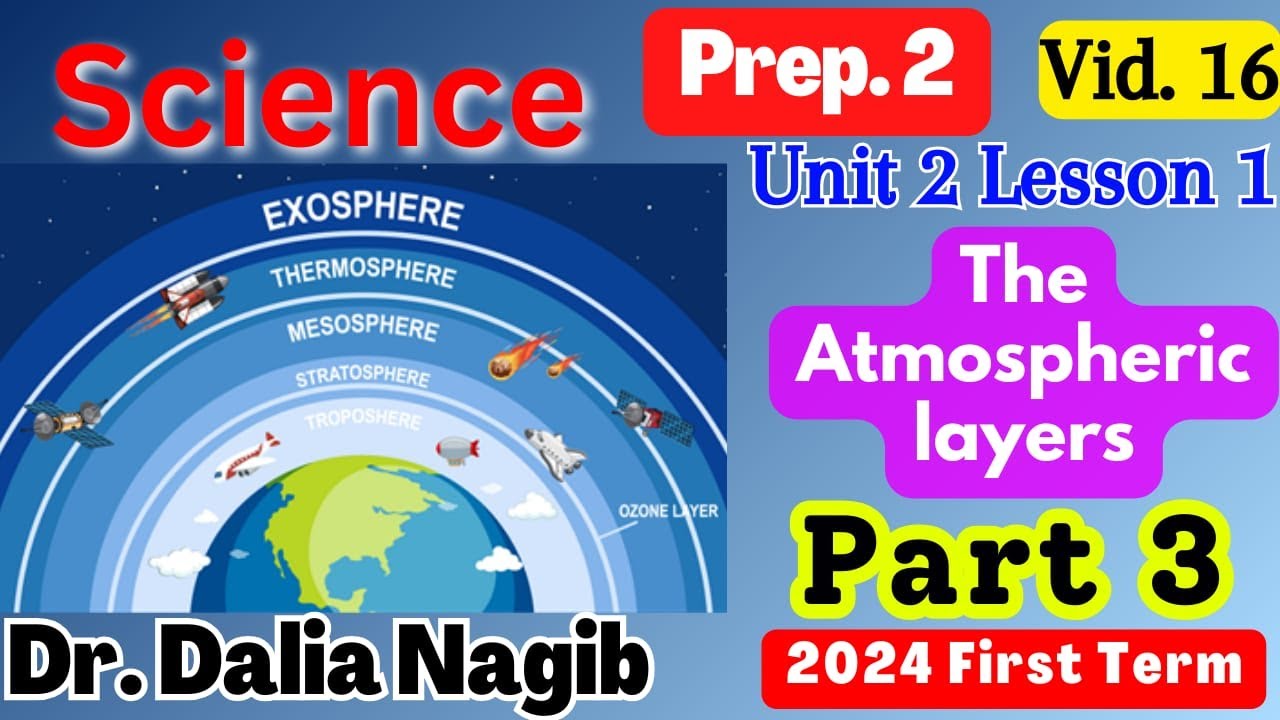 Science Prep 2 Unit 2 lesson 1 The Atmospheric Layers Part 3 2024 ساينس ...