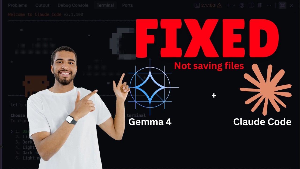 [ FIX ] GEMMA 4 not saving files with CLAUDE CODE when generating code ...