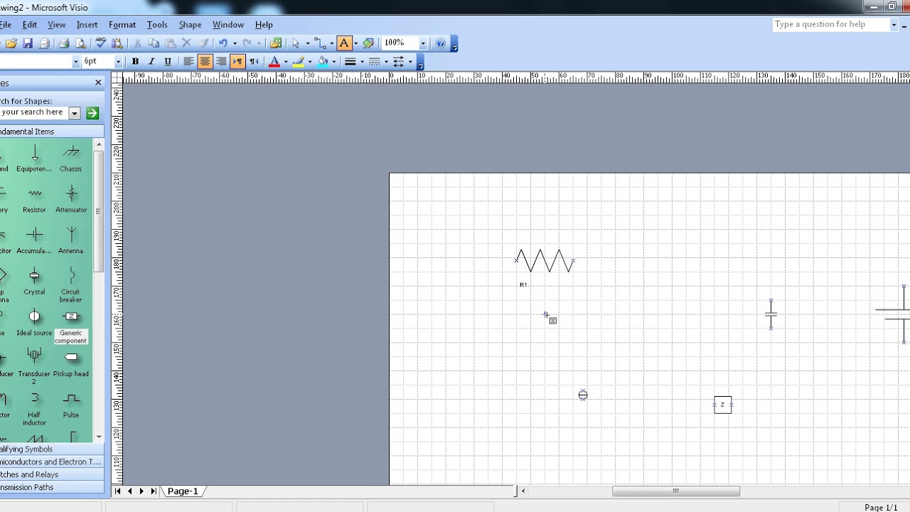 การ ใช้ โปรแกรม visio  Update New  การใช้โปรแกรมVISIO ELECTICAIL3