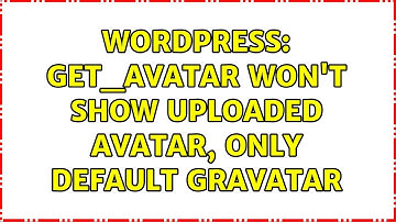 Wordpress: get_avatar won