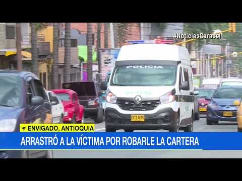 Fletero arrastró a su víctima para robar $5 millones en Envigado y luego se llevó una gran sorpresa