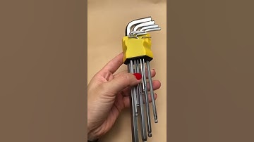 Bộ lục giác đầu bi 9 món bằng thép CRV cao cấp không rỉ LOẠI DÀI