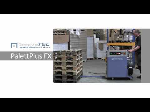 Halbautomatische Paletten-Umreifungsmaschine PalettPlus FX - video from LINDER