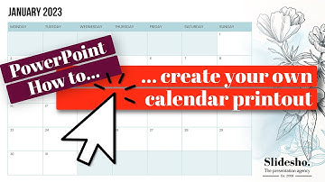 How to create a calendar using PowerPoint | PowerPoint tutorial