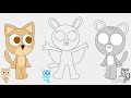 Sunny animal school alphabet trios the letter s