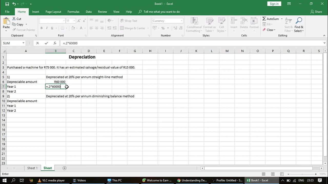 straight line method versus diminishing balance method of depreciation