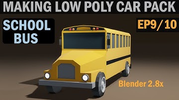 Blender 2.8x Making Low Poly Car Pack EP9/10