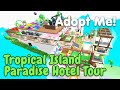 [Roblox - Adopt Me] Glitch Build Tropical Island Paradise Hotel Tour