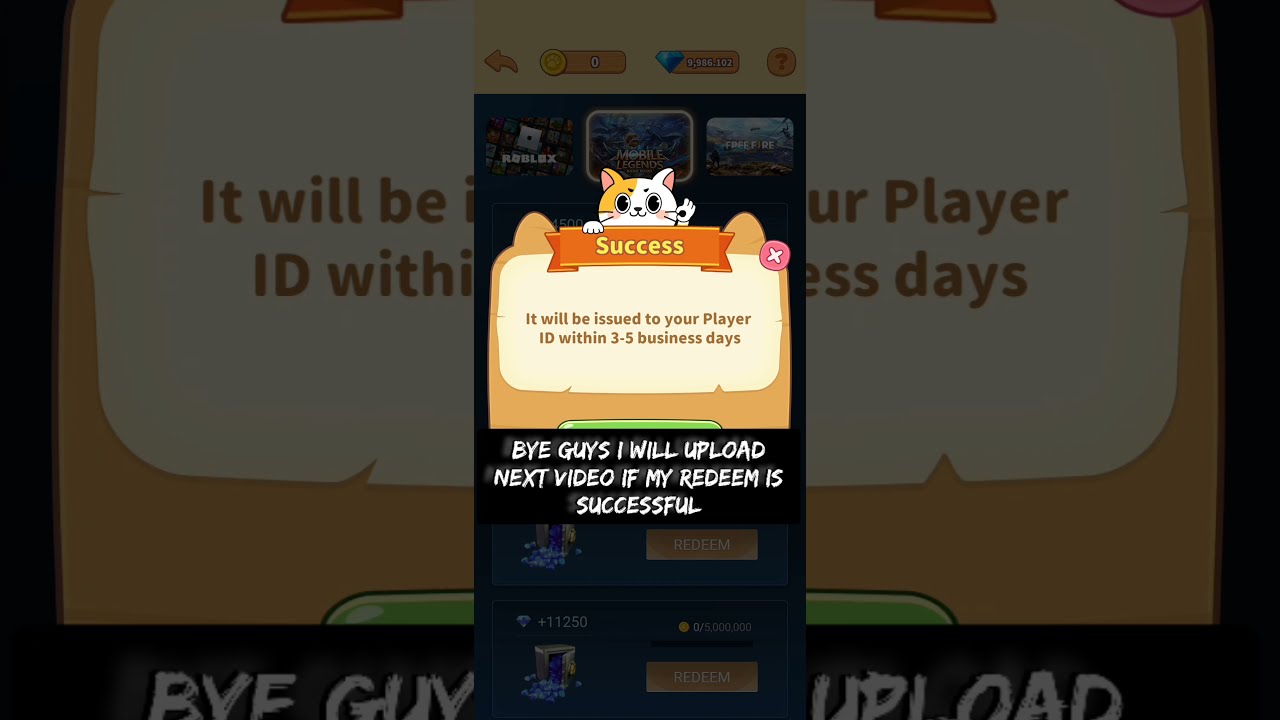Cat paradise app real or fake |mobile legend diamond redeem proof| real or fake proof