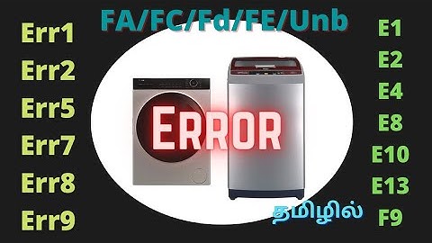 Haier washingmachine error codes #haier #washer #error