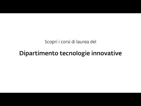 SUPSI Dipartimento tecnologie innovative - Corsi di laurea