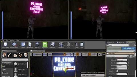 Cyberpunk Neon Billboard Preview: Unreal Engine