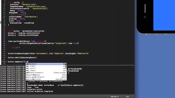 Spine Tutorial for CoronaSDK - Lesson 25: Adding Interactivity to the Animated Button