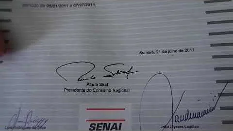 Como consultar um certificado do SENAI?