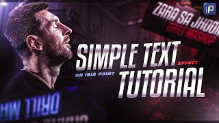 simple Text Effect Tutorial | gradient text | Ibis paint x ❤‍🔥