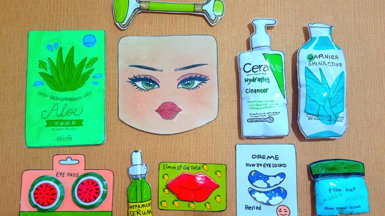 🌾Paperdiy🌾] tutorial Makeup Roblox [ASMR] paper cosmetics💄 paper doll ...