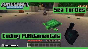 Minecraft Education Edition | Coding FUNdamentals Lesson 2 - Saving Sea Turtles