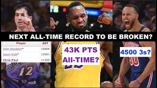 Ranking The 10 Biggest NBA Career Statistical Records To Surpass From Easiest To Hardest