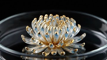 Crystal Dyeing Blossoms Compilation | Virtual Lab #aivideo #aiasmr #asmr #satisfying #veo3