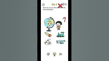 Brain Out Save Santa Level - 1 solved gameplay. How to arrive the North pole immediately?