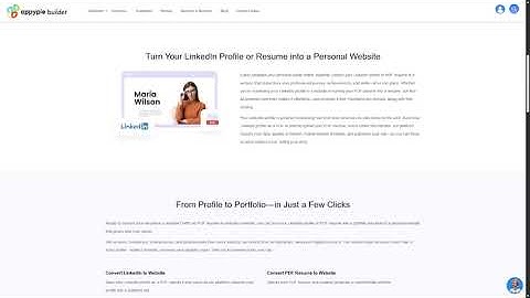 How to Convert Your LinkedIn Profile to a Website!