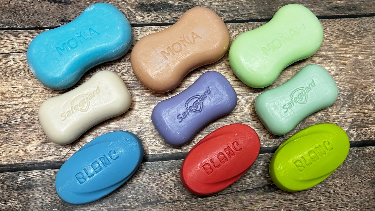 ASMR soap/ Dry soap cutting 🩵🤍💜❤️💚/ Резка сухого мыла 