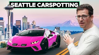 CARSPOTTING! Filippo Explores Big Tech Parking Garages and Downtown Seattle!