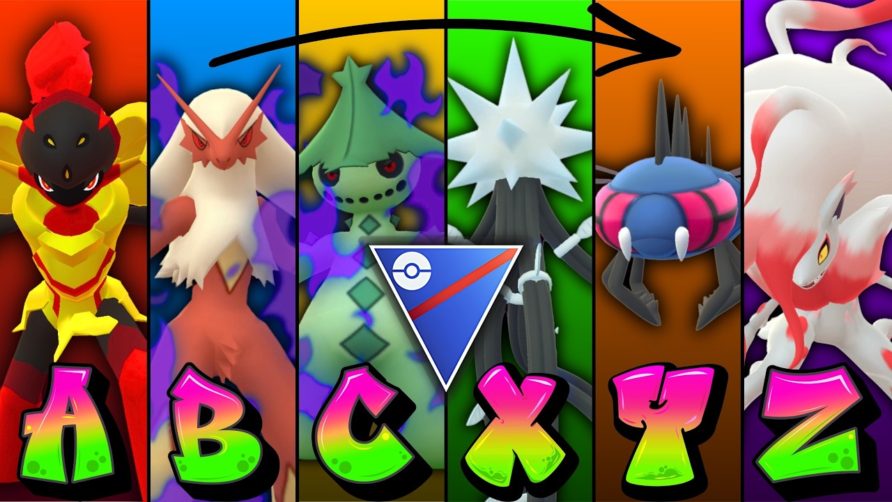 I COMPLETED THE A-Z CHALLENGE IN THE GO BATTLE LEAGUE!