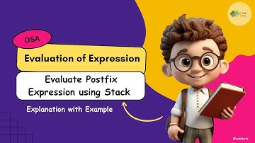 Evaluate Postfix expression using Stack | Data Structure and Algorithms