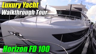 Luxury Yacht Tour 2023 Horizon Fd 100