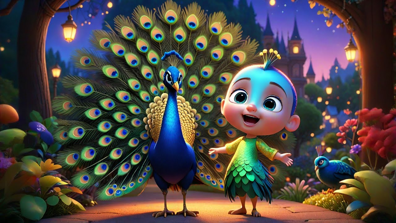 Magic Peacock on Velvet Bridge | Nursery Rhymes for Kids | Baby Songs and Magical Adventure