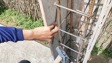 Cách đóng râu cột siêu dễ, khi tháo ván râu sẽ tự bung ra | How to made a house column