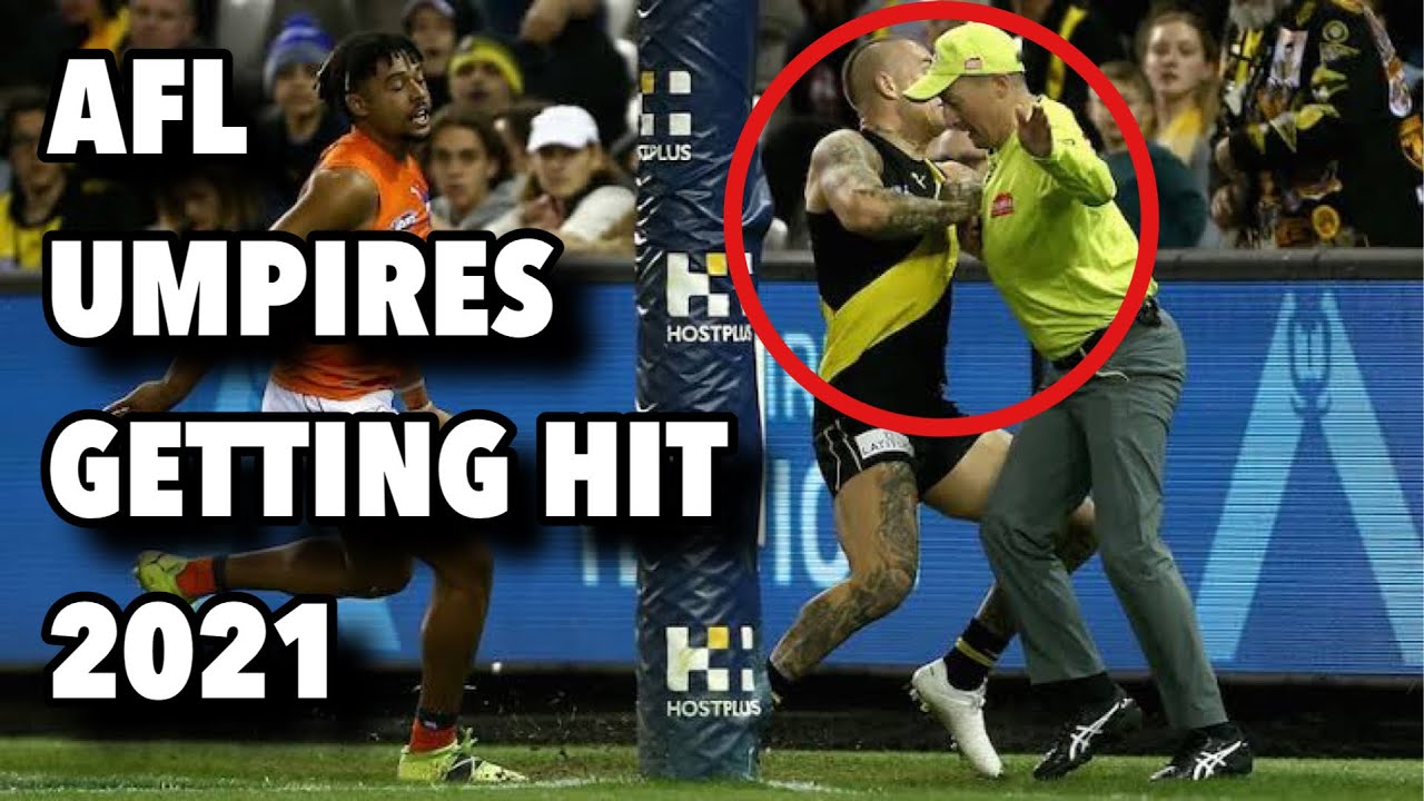 Best Of AFL UMPIRES Getting Hit In 2021 YouTube