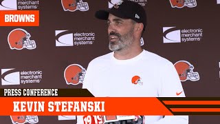 Kevin Stefanski on first joint practice with the Giants: "Really thought it was competitive."