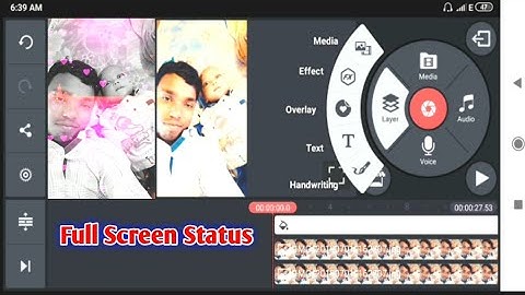 Make Awesome Whatsapp Status in Kinemaster || Full Screen Status || Part-19 ||