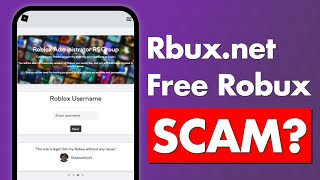 Rbux.net Free Robux - Legit Or Scam?
