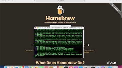 Installing Homebrew on macOS BigSur