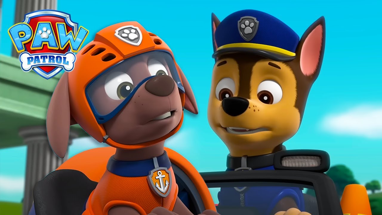 Wally er fanget! Zuma begiver sig ud på en redningsmission under vandet! | PAW Patrol | På Dansk
