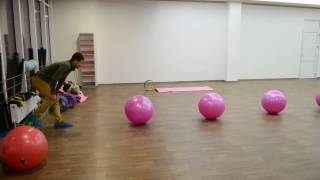 Новый вид фитнеса - полёт на фитболах видео Core - скоростно-силовой вид фитнеса