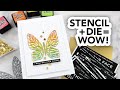 Easy matching butterfly die + stencil for fun cards!